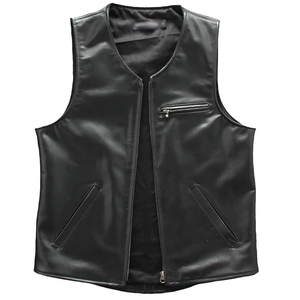 Gilet en cuir pour homme, haute qualité, sur mesure, vêtement d'hiver, coupe ajustée, sans manches, gilet en cuir tendance, respirant, gilets pour homme - Product Image 1