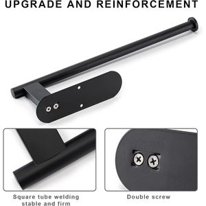 Portarotolo da Cucina Autoadesivo in Acciaio Inossidabile Migliorato, Resistente alle Piegature, con Montaggio a Trapano per Organizzazione Cucina - Product Image 6