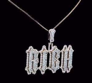 Colgante Personalizado con Letras en Forma de Diamante, Estilo Hip Hop, con Circonita Cúbica, para Hombre y Mujer - Product Image 3