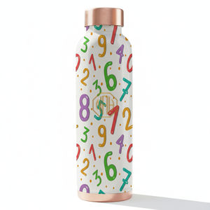 Botella de Agua Reutilizable de Cobre Puro de Alta Calidad, 950 ml, Tapa Hermética, Logotipo Personalizado, Color Personalizado, Moderna y Elegante, Esmaltada - Product Image 5