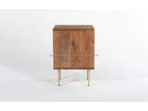 Cómoda Moderna Hecha a Mano de Madera de Mango Sólida GWE1575 de Growth World Export con 2 Cajones de Almacenamiento para Sala de Estar - Product Image 5