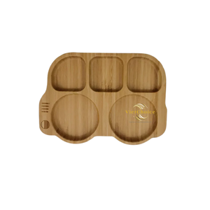 Plateau de service en bois massif avec poignées, surface lisse et polie pour le service des aliments - Product Image 5