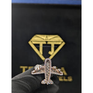 Luxury Full Iced Moissanite Diamond <b>Ring</b> in 925 Sterling <b>Silver</b> Hip Hop Statement Band <b>for</b> <b>Men</b> and Women By Trisha Jewels - Product Image 1