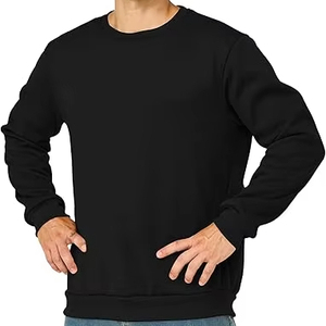 Sweat-shirt en coton surdimensionné personnalisé pour homme, col rond, épaules tombantes, streetwear, design de haute qualité - Product Image 1