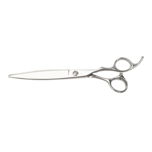 Ciseaux de barbier professionnels de 7,5 pouces, ciseaux à cheveux argentés, ciseaux à cheveux en forme de saule, ciseaux de coiffure de salon, acier - Product Image 1