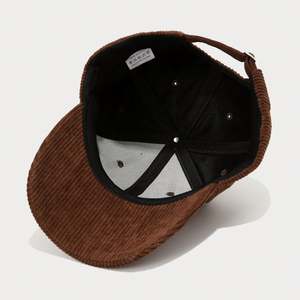 Gorra de béisbol coreana de pana con letras bordadas para hombre y mujer, nueva colección - Product Image 5