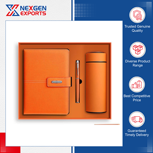 Set de Regalo Corporativo Nexgen Exports-06, Cuaderno de Tapa Dura Estilo Vintage en Cuero PU con Termo para Oficina y Escuela - Product Image 6