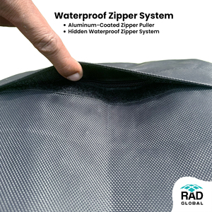 Fundas de Puff Redondas Modernas y Móviles para Exteriores con Diseño Circular - para Balcones, Patios y Terrazas de Piscina - Product Image 4