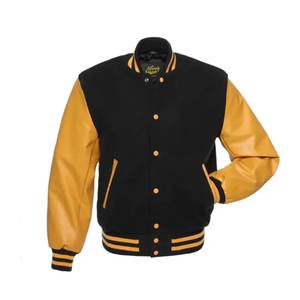 <b>Men</b> Napoleon Empire Wholesale Varsity Letterman <b>Baseball</b> Blue Patches Badges Wool Genuine Blue Leather Sleeves <b>Jacket</b> - Product Image 1
