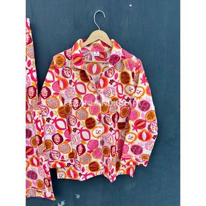 Women's Printed Dot Pattern Long Sleeve Pajama Set Casual Loose Fit Two Piece Turn-down Collar Spring <b>Summer</b> Wear - Product Image 2