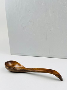 ช้อนชาไม้ทำมือ ช้อนตักกาแฟ ช้อนตักน้ำตาล ทำจากไม้ธรรมชาติ ปลอดภัยสำหรับอาหาร เหมาะสำหรับร้านกาแฟและร้านอาหาร - Product Image 2