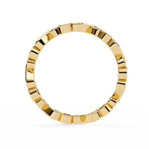 Anillos de Boda de Oro Sólido de 14K de Diseño Clásico con Diamantes Cultivados en Laboratorio HPHT, Color VVS VS DEF, para Uso Diario - Product Image 4