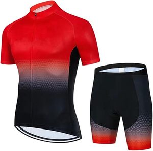 High Quality Cycling Shirts Sublimation Print Road Bike Jersey <b>Padded</b> Shorts <b>Cheap</b> Sweat Wicking Short Sleeve Wears with strap - Product Image 1