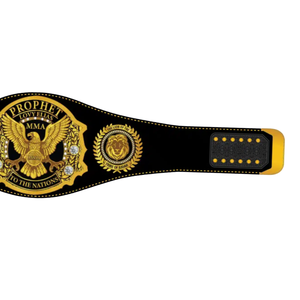 Ceinture de championnat MMA personnalisée Custom Prophecy avec motif d'aigle doré pour les combattants et les collectionneurs - Product Image 4