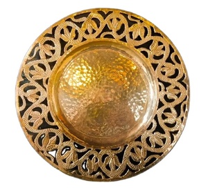 Nouvelle arrivée en métal doré plaque de charge assiette ronde au prix le plus bas uniquement pour l'exportation - Product Image 2