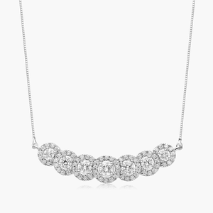 Elegante Collar de Cadena de Plata de Ley 925 Minimalista con Brillantes Diamantes de Moissanita, Joyería Fina, Regalo para Mujer - Product Image 2