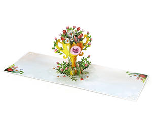 Faites sourire maman avec une tasse en or de luxe pour la fête des mères Cartes de voeux pop-up 3D design personnalisé du Vietnam HMG - Product Image 4