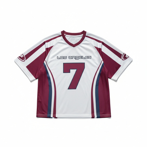 เสื้อเจอร์ซีย์ตาข่ายทรงบ็อกซี่ขนาดใหญ่พิเศษสำหรับผู้ชาย ระบายอากาศได้ดี น้ำหนักเบา เหมาะสำหรับเล่นกีฬา สวมใส่สบายๆ สไตล์สตรีทแฟชั่น เสื้อครอปตาข่าย - Product Image 1