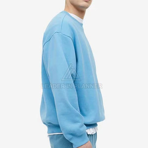 Sudadera Personalizada al por Mayor para Hombre, Manga Larga, Cuello Redondo, Alta Calidad, Estilo Básico, Talla Grande, Disponible en Stock - Product Image 4