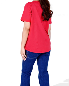 T-shirt Homme 2026 Tendance en Tissu Sergé 100% Polyester Col Rond Anti-Plis Coupe Oversize Impression Numérique Motif Uni ODM - Product Image 2