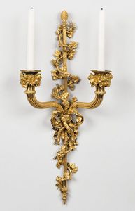 Majestic Venetian Luxury <b>Wall</b> <b>Sconce</b> Baroque Decorative <b>Wall</b> <b>Light</b> with Ornate Mirror Detailing, Decorative Brass Structure - Product Image 1
