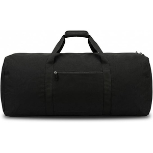 Large Capacity Unisex Gym Duffle Bag Pink Black Polyester Zipper Closure Adjustable Strap Casual Sports Travel Bag - Product Image 3