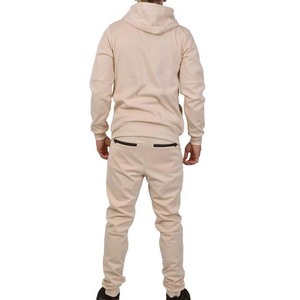Survêtement bleu pour homme, fermeture éclair intégrale, col montant, coupe décontractée, polyester et coton, vêtement d'automne avec poches latérales - Product Image 3