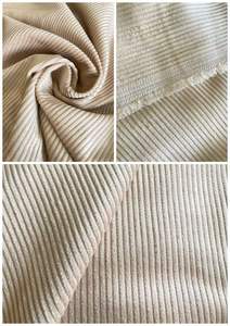 Tissu en velours côtelé tricoté 100% polyester, poids moyen (260 GSM), antistatique, pour vêtements de bébé, enfants, hommes/femmes, sacs - Product Image 5