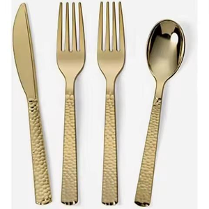Ensemble de couteaux de chef en métal au design moderne et durable, manche creux, acier poli, compatible lave-vaisselle, couteau et cuillère écologiques - Product Image 6