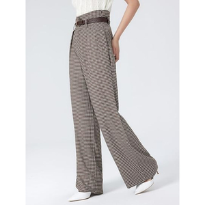 Pantalones Cargo de Verano para Mujer, Corte Recto, Tela de Algodón Resistente, Ajuste Regular, Transpirables, con Cordón Ajustable, Tres Tallas Internacionales - Product Image 1
