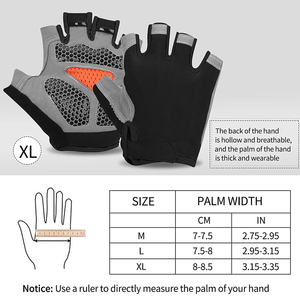 Half Finger Gym <b>Gloves</b> <b>Mesh</b> Material <b>Black</b> XL Breathable Unisex Fitness Training <b>Gloves</b> <b>Mesh</b> material <b>black</b> gym <b>gloves</b> - Product Image 6
