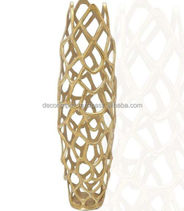 Vases à fleurs fantaisie de luxe en métal coulé pour la maison mariage Restaurant hôtel décoration Pot de fleur utilisation du salon - Product Image 2