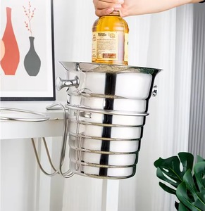 Cubo de hielo de acero inoxidable a nivel de ojos para la vista, mejora la presentación de bebidas, añadiendo un toque profesional a cualquier entorno de servicio. - Product Image 1