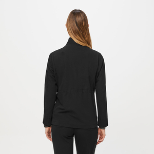 Wholesale Zip Front Long Sleeve Warm-<b>Up</b> Jacket Hospital Uniforms Medical Scrub Jackets Women Four <b>Way</b> Stretch Nursing Jackets - Product Image 4