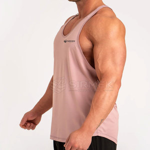 Camiseta sin mangas moderna para hombre, que absorbe la humedad y se seca rápidamente, para gimnasio, ejercicio, fitness, actividades al aire libre, ropa informal, fabricante. - Product Image 3