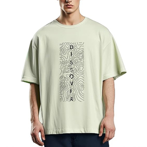 Top Quality Men's <b>T</b>-<b>Shirts</b> Cotton Summer <b>T</b> <b>Shirt</b> Trendy Style <b>T</b>-<b>Shirt</b> Solid Color Oversized Graphic <b>Shirt</b> - Product Image 1