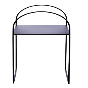 โต๊ะข้างโลหะสไตล์โมเดิร์น ชุด 2 ชิ้น กระจกและโลหะสีดำ - Product Image 4