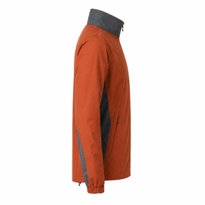 Orange Hooded Windbreaker <b>Jacket</b> Eco-Friendly Anti-UV Waterproof Quick Dry <b>Packable</b> Unisex Streetwear Outdoor Full-Zip Custom - Product Image 4