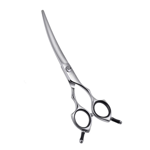 Curved <b>Dog</b> Grooming <b>Scissors</b> 6.5 Inch 30 Degree Stainless Steel Right-Handed Thinning Pet Hair Cutting Professional Groomer Tool - Product Image 4