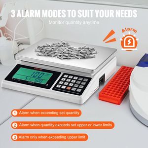 Escala de conteo Digital Industrial de 30 kg X 1g, Puerto RS232, piezas de pantalla LCD, monedas G/kg/lb, unidades, Escala electrónica de gramos para Cocina - Product Image 5