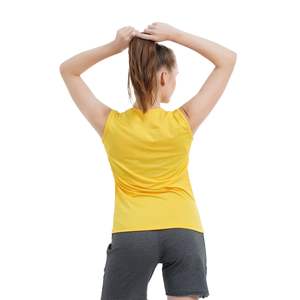 Camiseta sin Mangas Deportiva Transpirable para Mujer, Ropa Deportiva para Gimnasio, Entrenamiento, Fabricante Personalizado OEM ODM - Product Image 2