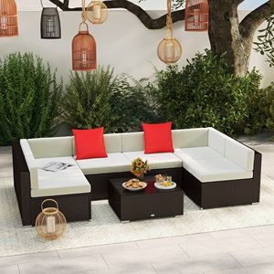 Set da Pranzo per Esterni in Ferro e Legno, Arredamento da Giardino per Cortile - Collezione di Mobili da Patio - Product Image 1
