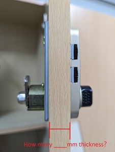 REAL RL-9046 4-Digit Combination <b>Lock</b> for Lockers Platinum & Champagne Made of Durable Zinc Alloy - Product Image 5