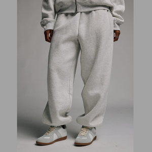 Custom <b>Men's</b> Casual <b>Trousers</b> Polyester Straight Leg Solid Color <b>Drawstring</b> Mid Waist <b>Trousers</b> for <b>Men</b> - Product Image 3