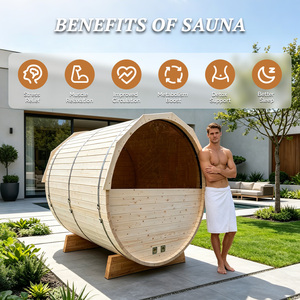 <span class=keywords><strong>Sauna</strong></span> de Contraste para Recuperación Atlética, Barril de <span class=keywords><strong>Sauna</strong></span> Exterior de Madera Sostenible, <span class=keywords><strong>Oasis</strong></span> para Patio, Suite de <span class=keywords><strong>Spa</strong></span> Premium para el Hogar, Listo para Enviar - Product Image 2