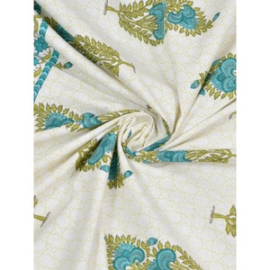 ผ้าปูโต๊ะทำด้วยมือลายดอกไม้พร้อมบล็อคทอพิมพ์ลวดลายตกแต่งบ้านและงานแต่งงานผ้าปูโต๊ะแฮนด์เมดในอินเดีย - Product Image 5