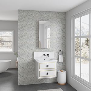 Frameless 15 "W X 36" H superficie bagno armadietto dei medicinali con apertura a destra porta per il bagno specchi - Product Image 2