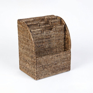 Organiseurs de table, panier à dossiers en rotin, porte-brochures, porte-revues, prix compétitif, accessoires de bureau - Product Image 1