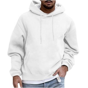 Sudaderas con Capucha Bordadas Personalizadas OEM, Venta al por Mayor de Fábrica, Sudaderas Gruesas de Algodón 100% y Poliéster para Hombre con Capucha - Product Image 2