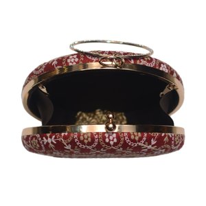 Red Embroidered <b>Clutch</b> Bag Luxury <b>Wedding</b> Evening Handbag for Women Occasions - Product Image 3